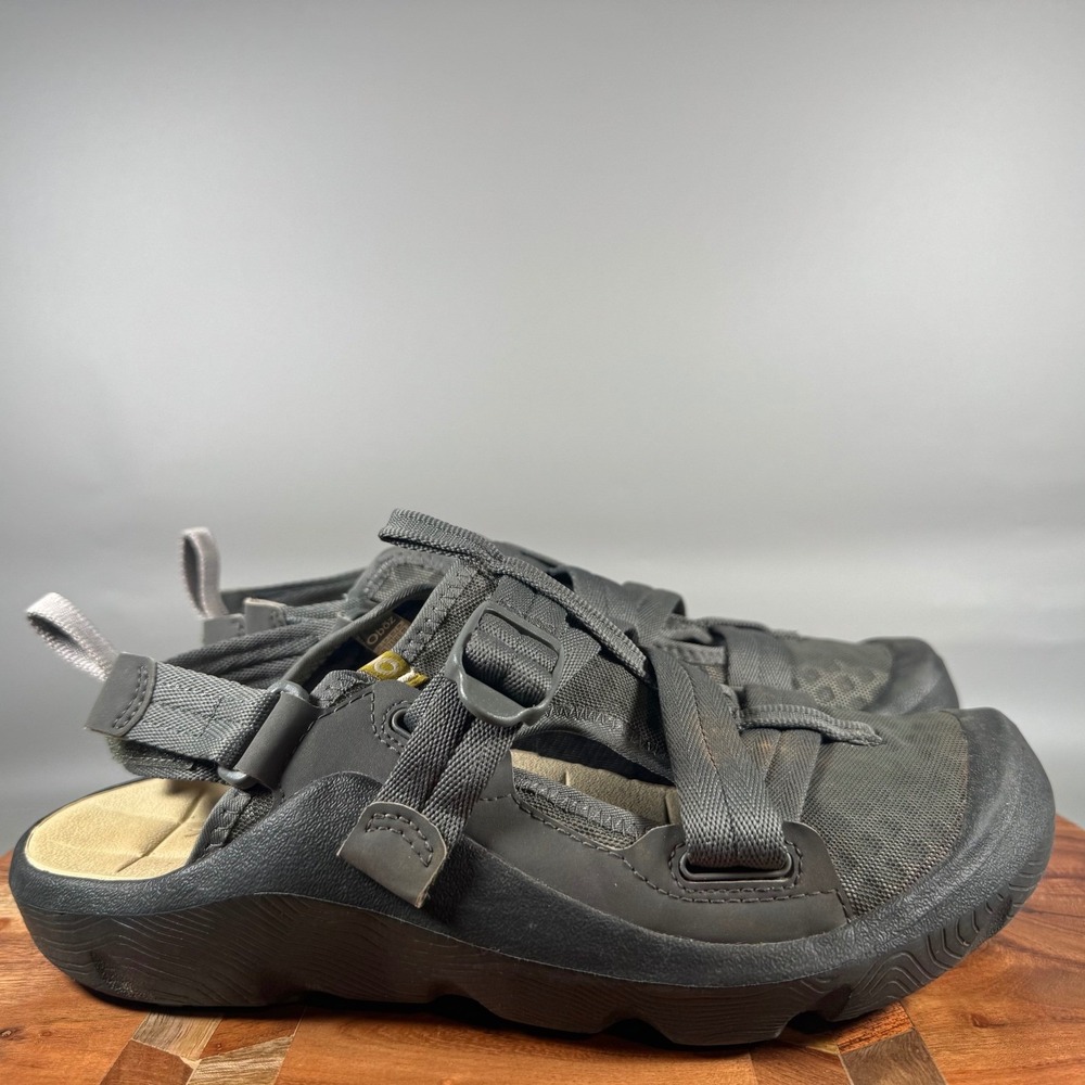 Oboz Campster Women 10 Charcoal Gray Hiking Sandals Closed Toe Buckle Strap